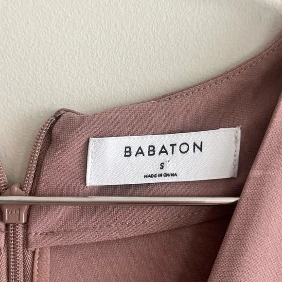 Aritzia Babaton Tadao Taupe Midi Longsleeve  Dress - Picture 3 of 10